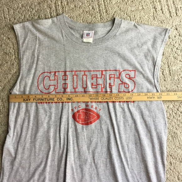 Kansas City Chiefs NFL Sleeveless T-Shirt - Picture 2 of 4